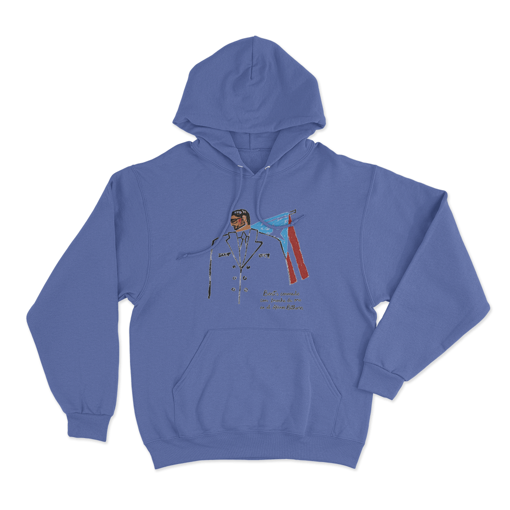 Benito En PR Unisex Hoodie Blue Benito En PR Unisex Hoodie Blue