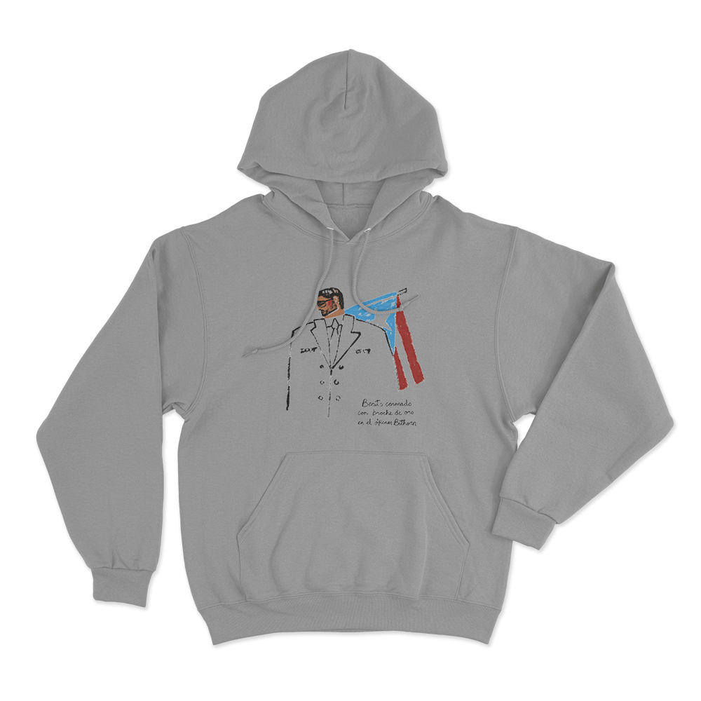 Benito En PR Unisex Hoodie Grey Benito En PR Unisex Hoodie Grey