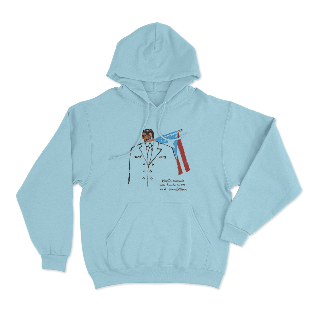 Benito En PR Unisex Hoodie Sky Blue Benito En PR Unisex Hoodie Sky Blue