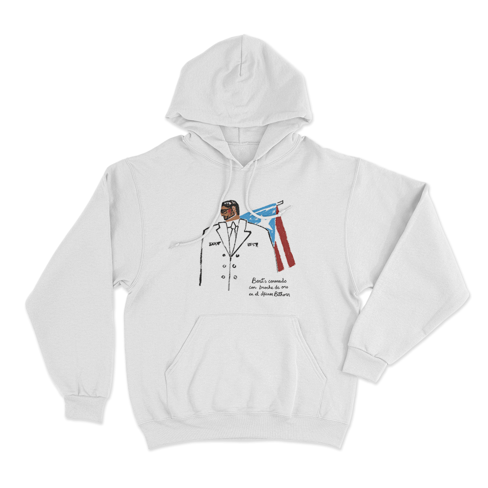 Benito En PR Unisex Hoodie White Benito En PR Unisex Hoodie White
