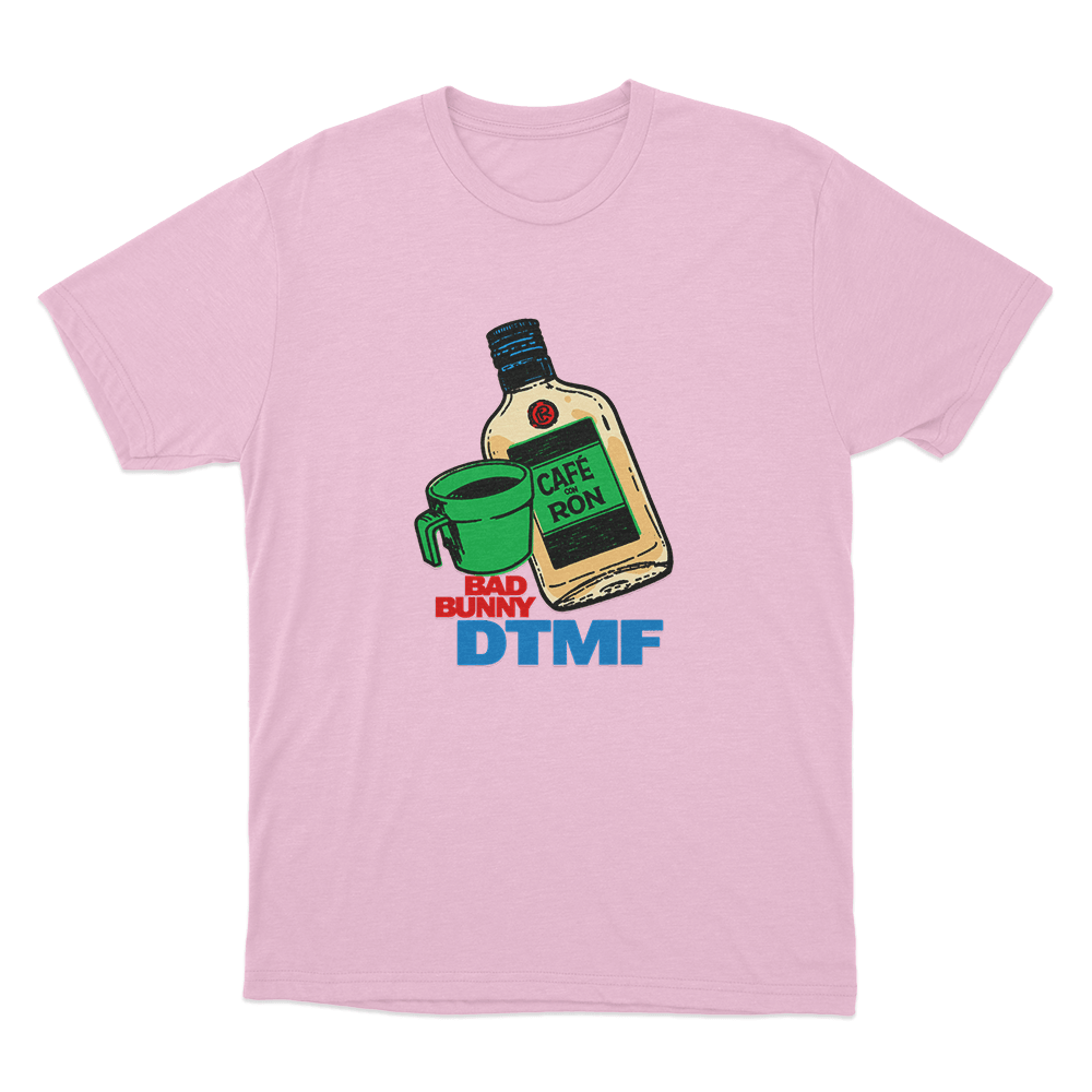 Café con Ron Off Unisex T Shirt Pink Cafe con Ron Off Unisex T Shirt Pink