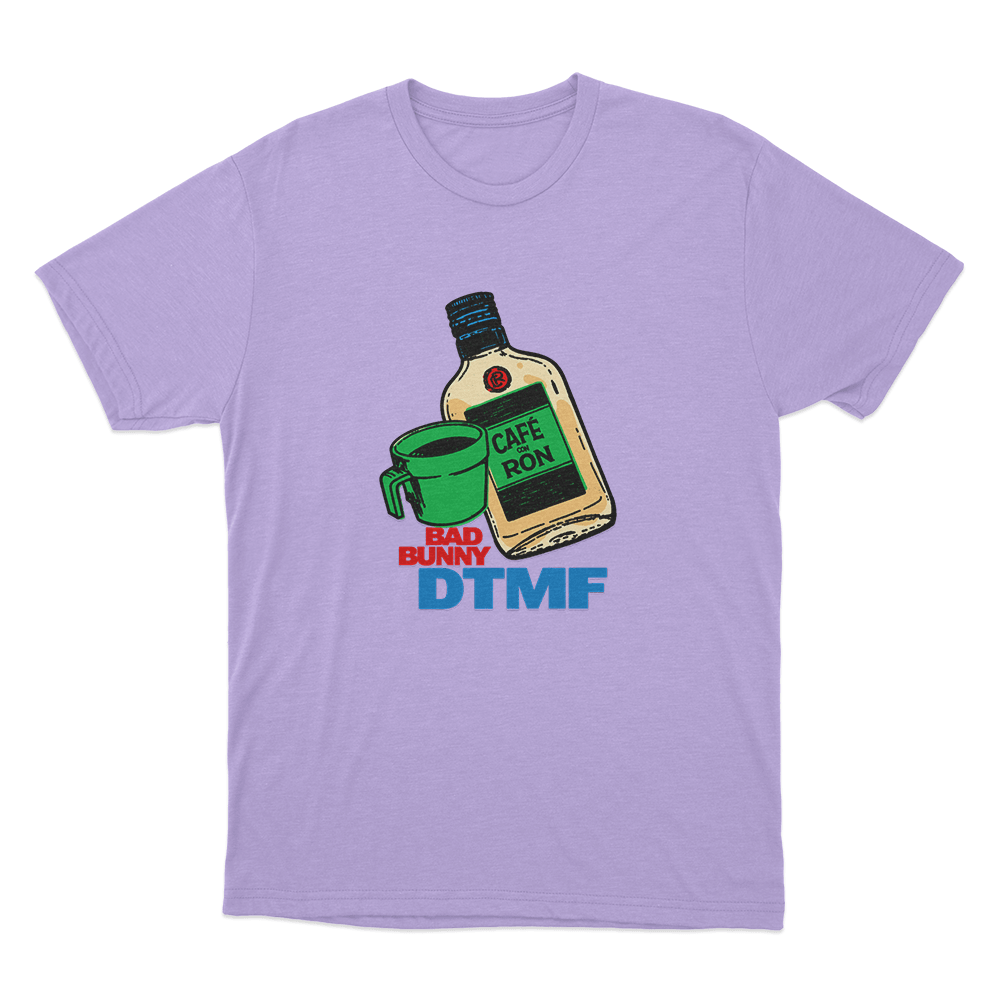 Café con Ron Off Unisex T Shirt Purple Cafe con Ron Off Unisex T Shirt Purple