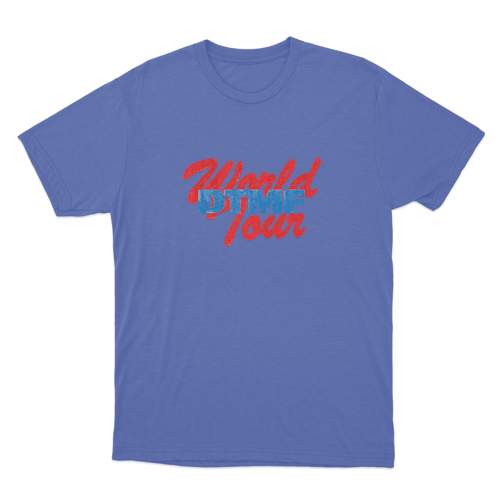 DTMF World Tour Unisex T Shirt Blue DTMF World Tour Unisex T Shirt Blue