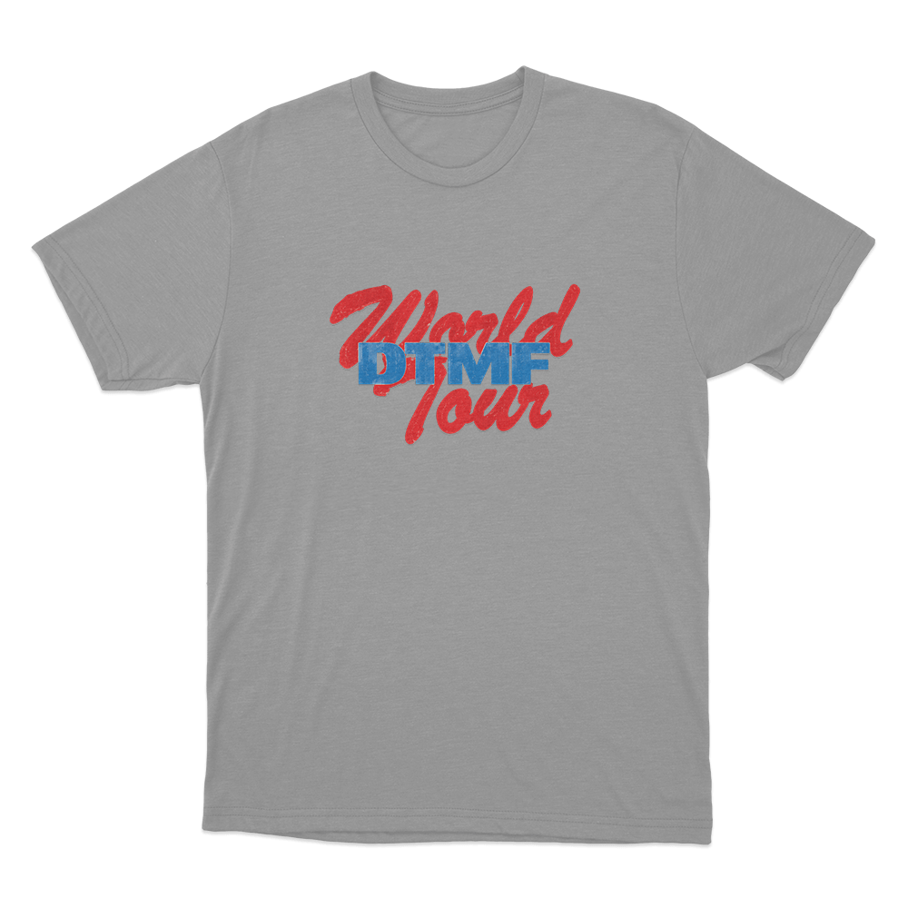 DTMF World Tour Unisex T Shirt Grey DTMF World Tour Unisex T Shirt Grey