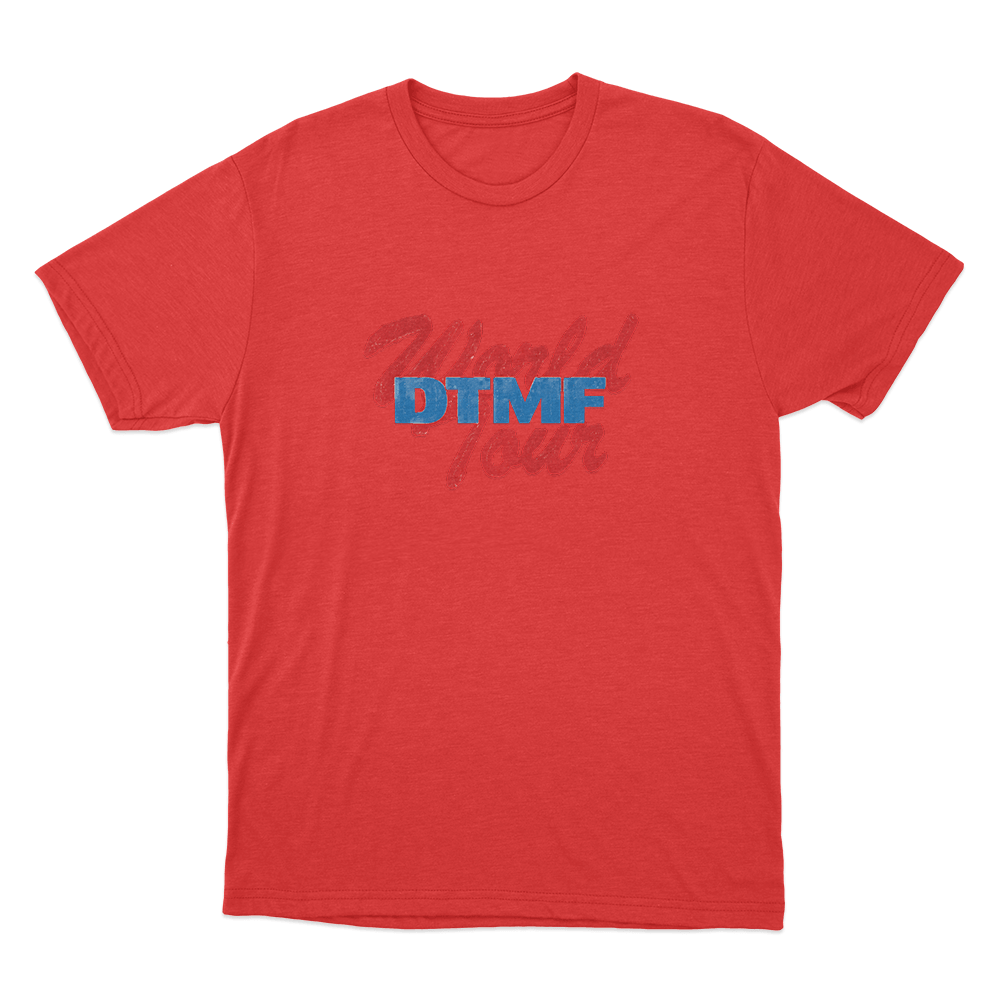 DTMF World Tour Unisex T Shirt Red DTMF World Tour Unisex T Shirt Red