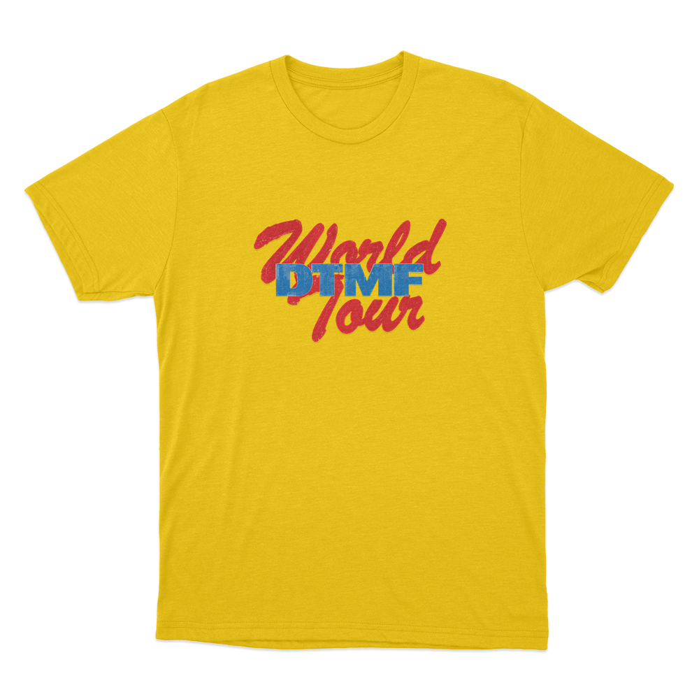 DTMF World Tour Unisex T Shirt Yellow DTMF World Tour Unisex T Shirt Yellow